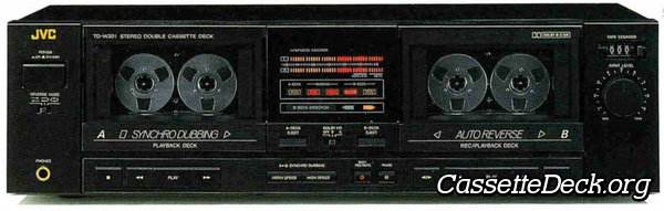 JVC TD-W301 Dual Cassette/tape Deck, Plus Extras , Auto Reverse