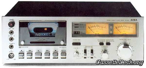 Aiwa > AIWA AD-6400 < Stereo Cassette Deck FRONT PANEL FACE PLATE /FP01 