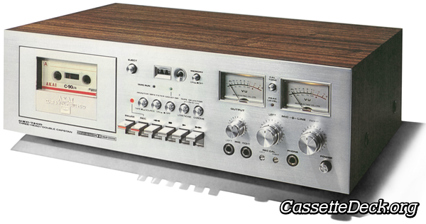 CS-34D Dolby System Parts/Repair Powers On Akai Akai Stereo Cassette Deck Model 