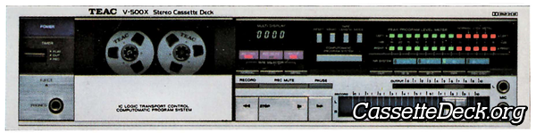 Teac V 500x Stereo Cassette Deck
